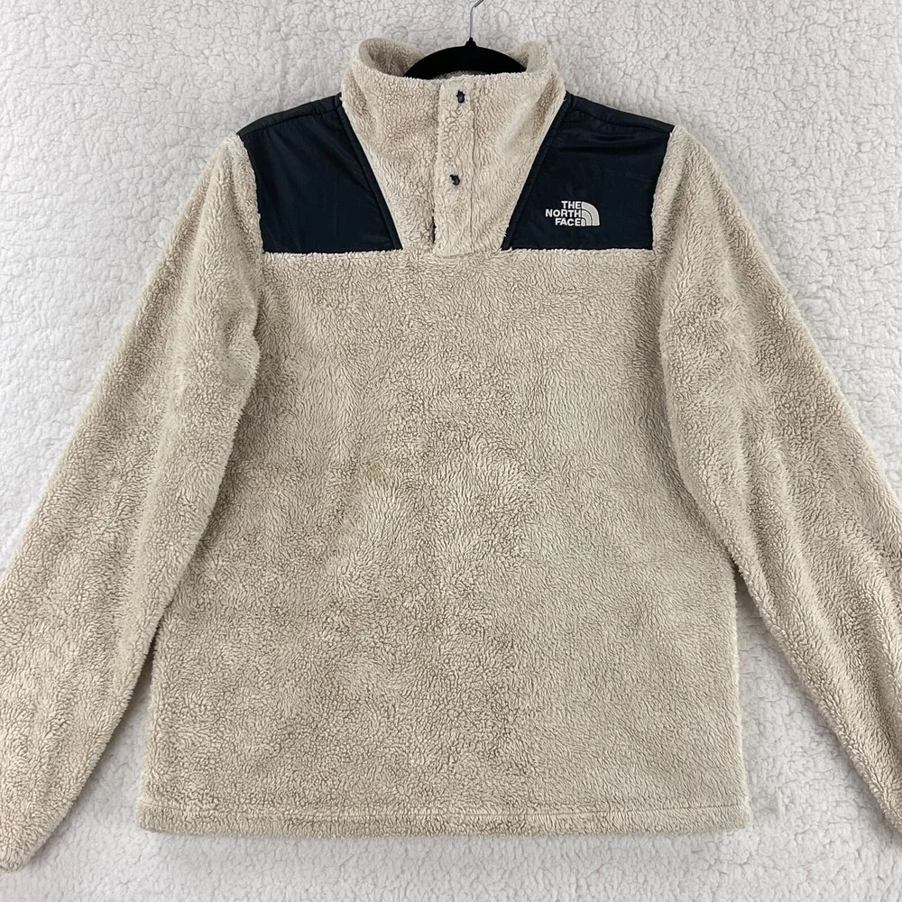 The North Face Ivory Oso‎ 1/4 Snap Pullover Sweater Youth Girls LS Size XL